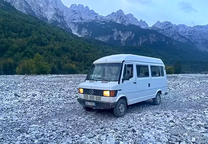Un taxi typique dans la vallée de Valbona