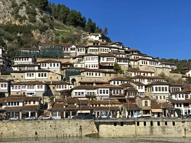 La ville de Berat, Albanie