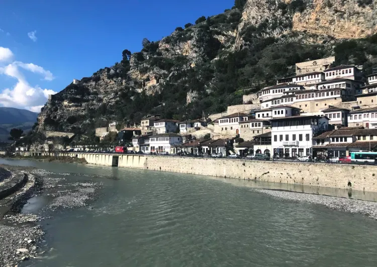 La ville de Berat, Albanie
