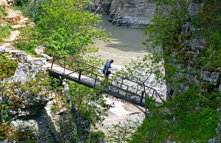 Le Canyon d'Osum dans la région de Berat, Albanie
