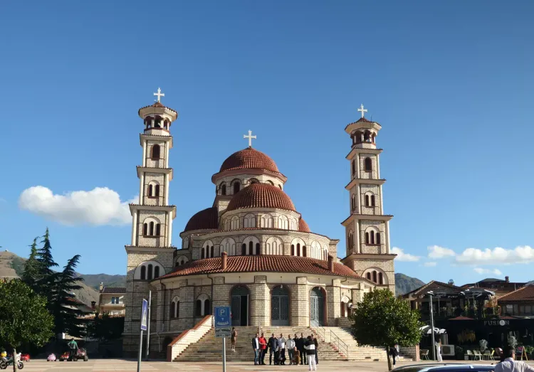 La cathédrale de Résurrection à Korçë, Albanie