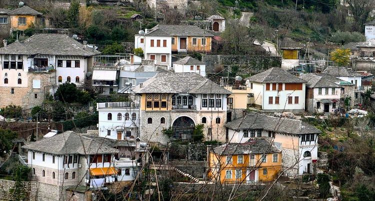 L'architecture ottomane de Gjirokaster, Albanie