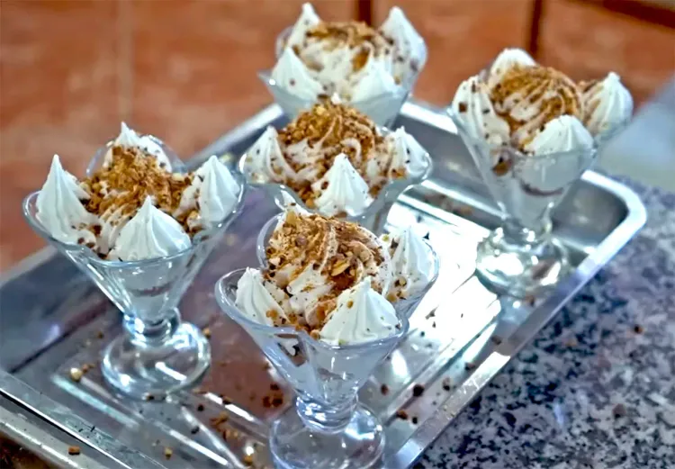 Le dessert Monblan - la spécialité de la région de Berat Le dessert Monblan - la spécialité de la région de Berat