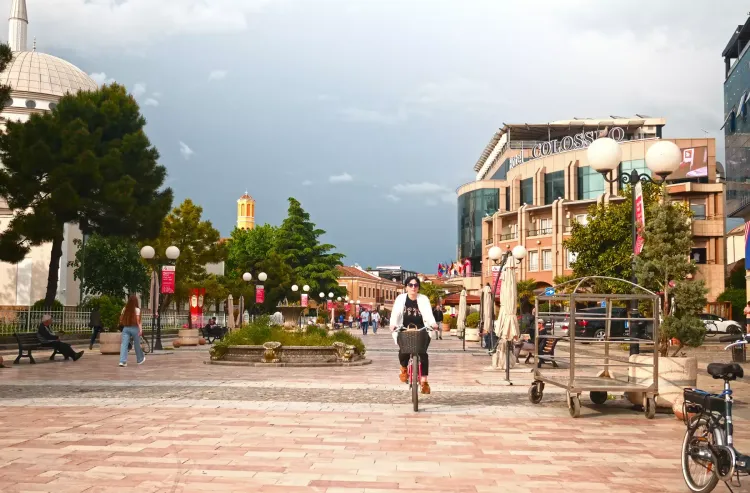 Le centre ville de Shkoder, Albanie