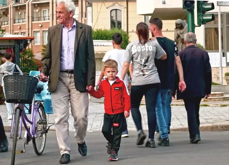 La ville de Shkoder, l'Albanie La ville de Shkoder, l'Albanie