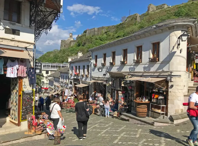 Le vieux bazaar de Gjirokastra