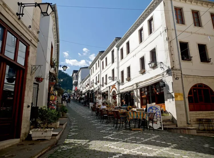 Le vieux bazaar de Gjirokastra