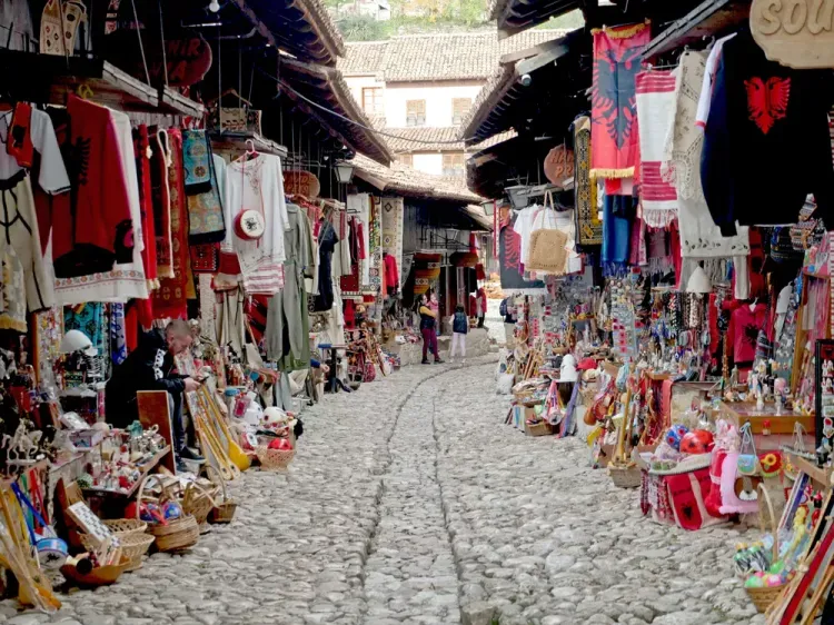 Le vieux bazar de Kruja