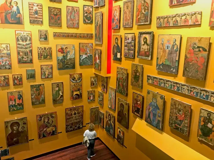 Le musée national d'Art Médiéval à Korça, Albanie