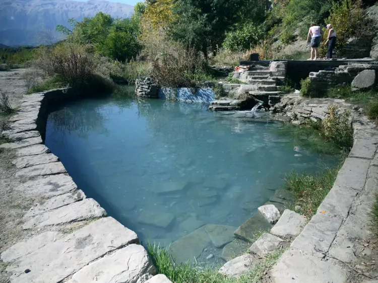 Les sources thermale de Benje, Permet, Albanie