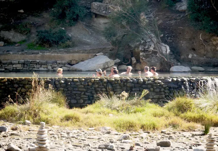 Les sources thermales de Benje, la région de Permet, Albanie
